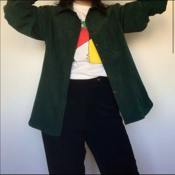 Forest Green Button Down - Picture 3 of 3